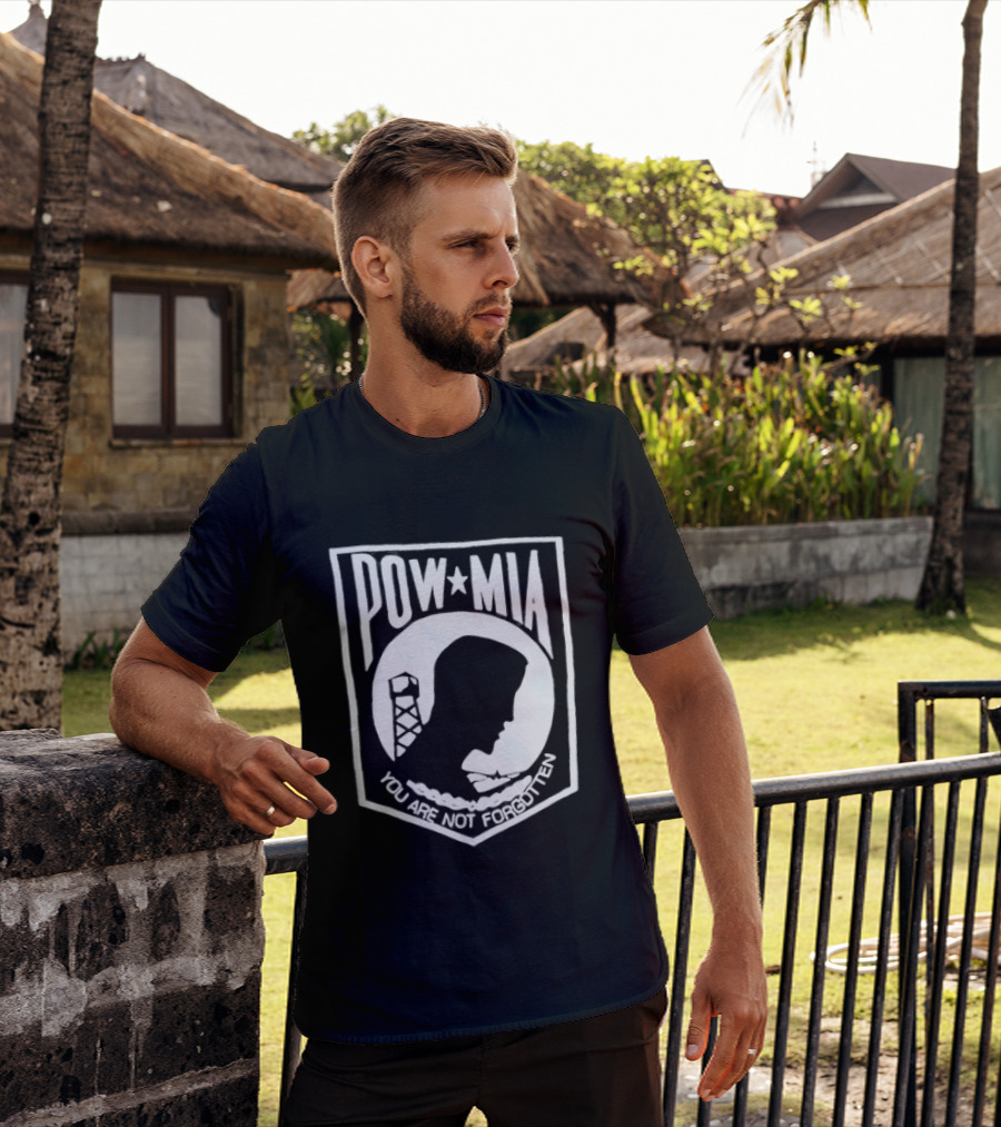 POW MIA You Are Not Forgotten Military Remembrance T-Shirt