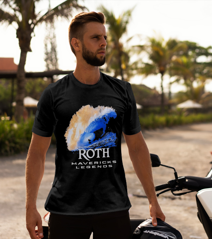 Roth Mavericks Legends Surfing Big Wave Iconography T-Shirt