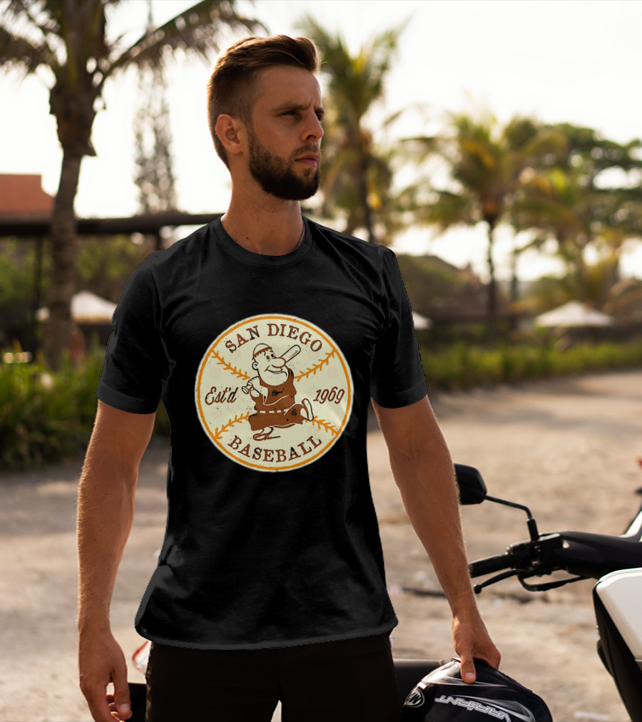 San Diego Padres Swinging Friar Est’d 1969 T-Shirt
