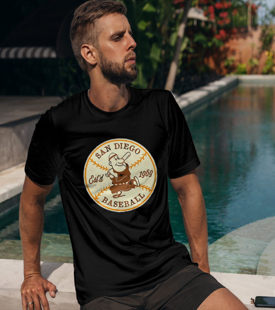 San Diego Padres Swinging Friar Est’d 1969 T-Shirt