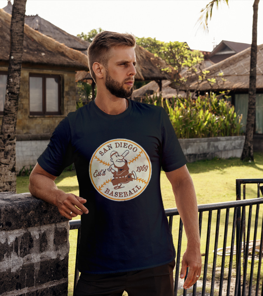 San Diego Padres Swinging Friar Est’d 1969 T-Shirt