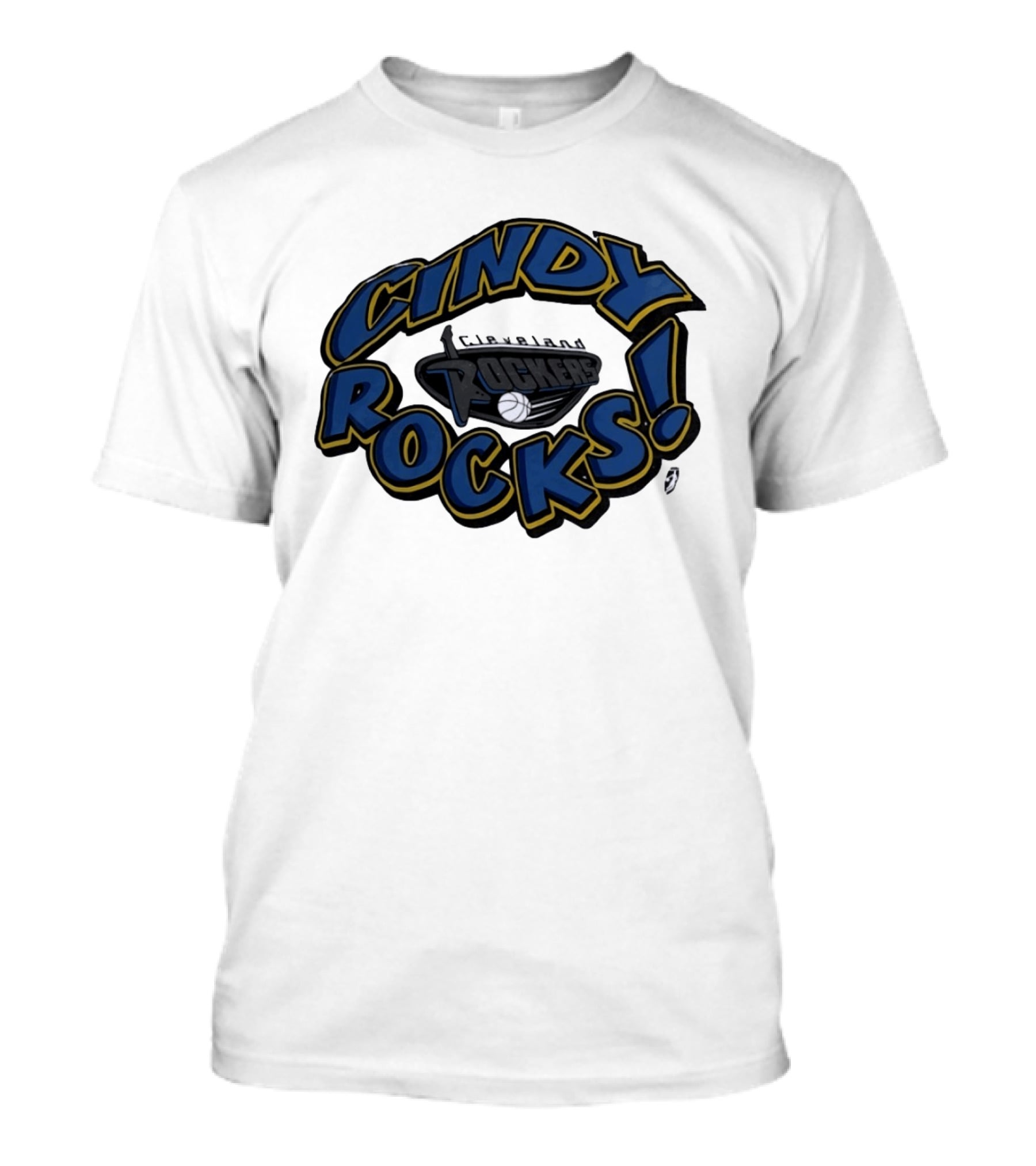 Cindy Rocks Cleveland Rockers Basketball T-Shirt
