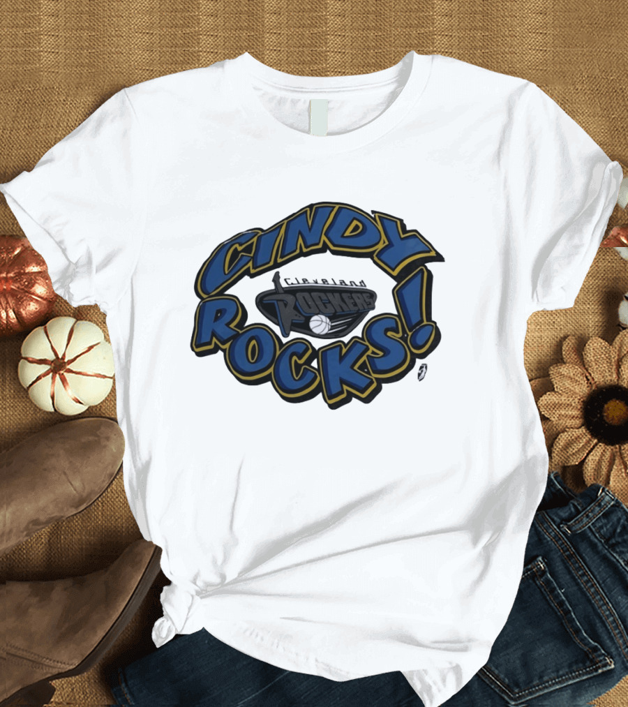 Cindy Rocks Cleveland Rockers Basketball T-Shirt