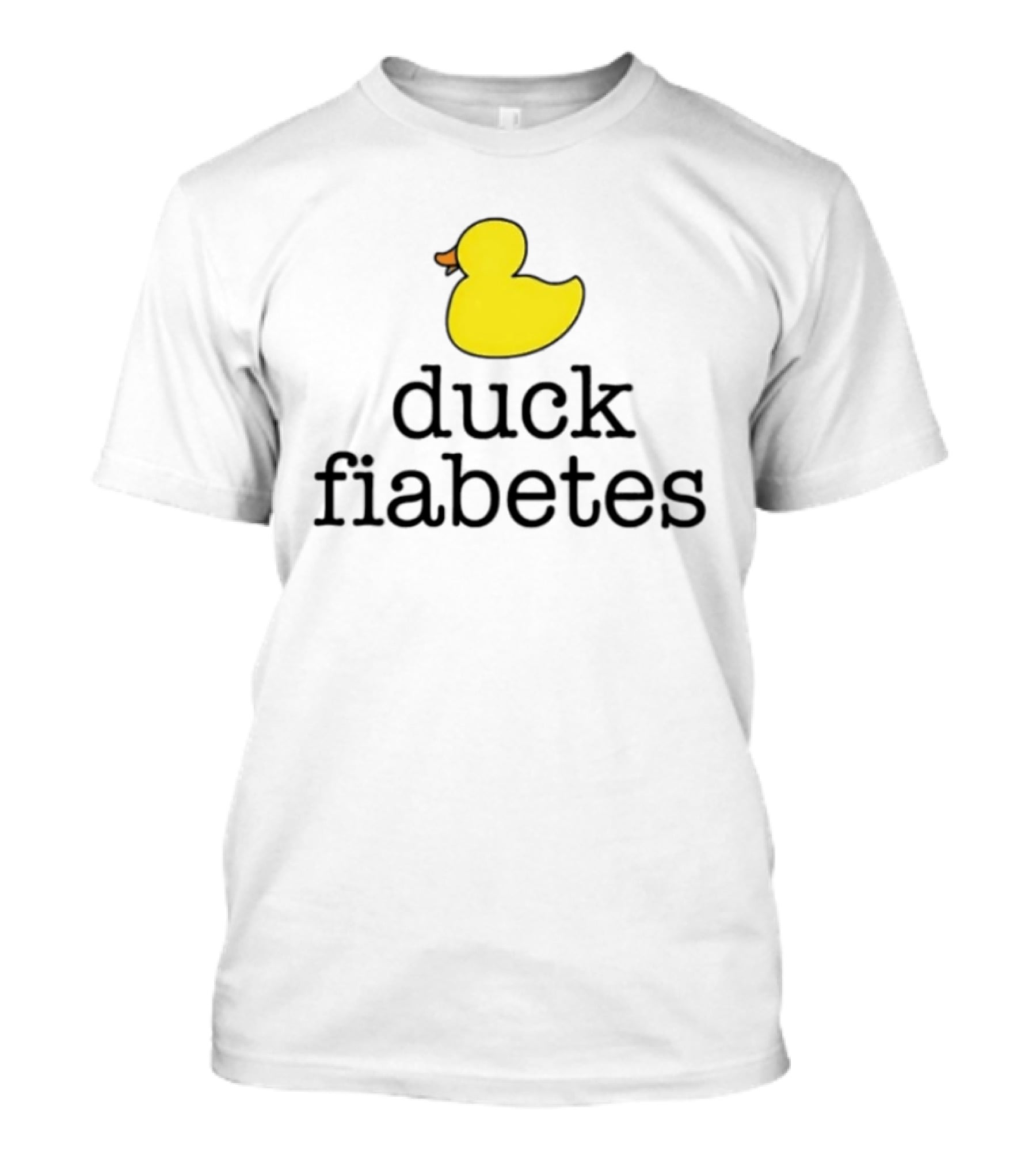 Duck Fiabetes Yellow Rubber Duck Diabetes Awareness T-Shirt