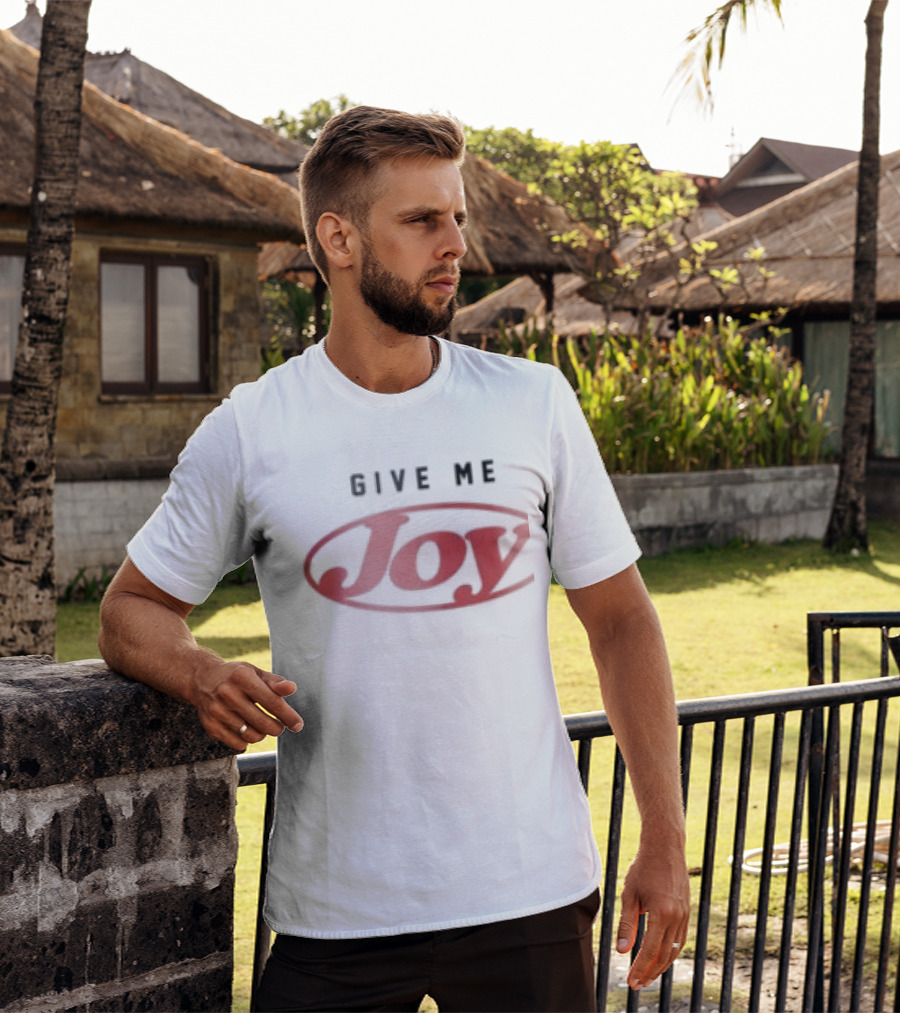 Elle Limebear Store Joy Give Me White T-Shirt