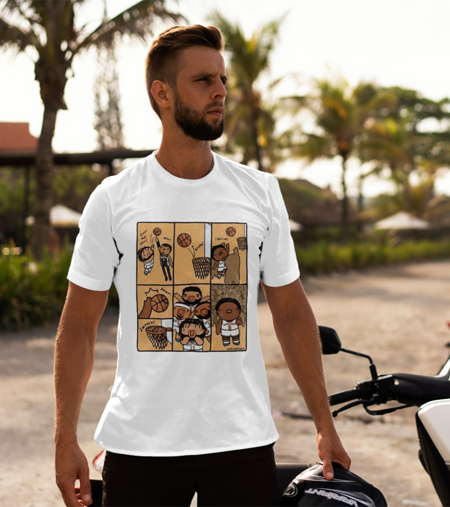 Karl Anthony Towns Jimindraws Knicks Shoot My Shot Basketball Comic T-Shirt