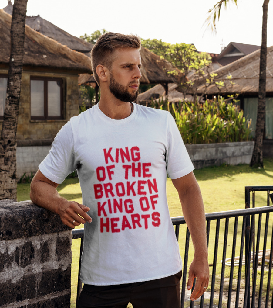 King Of The Broken King Of Hearts Bold Red T-Shirt