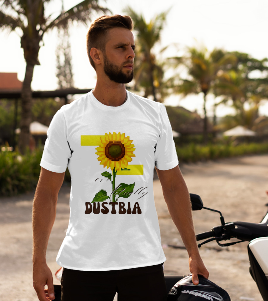 Love Actually Dustbia Pixel Sunflower T-Shirt
