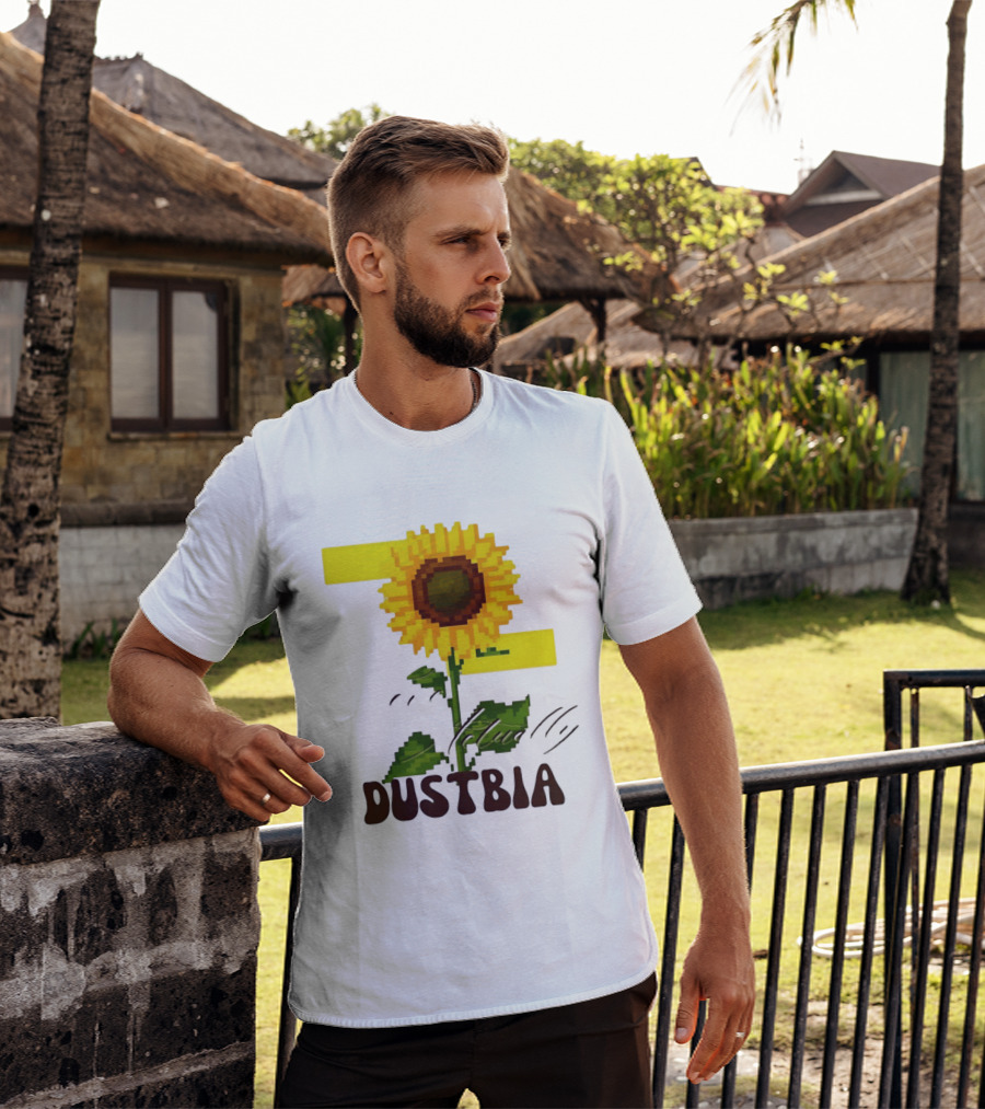 Love Actually Dustbia Pixel Sunflower T-Shirt