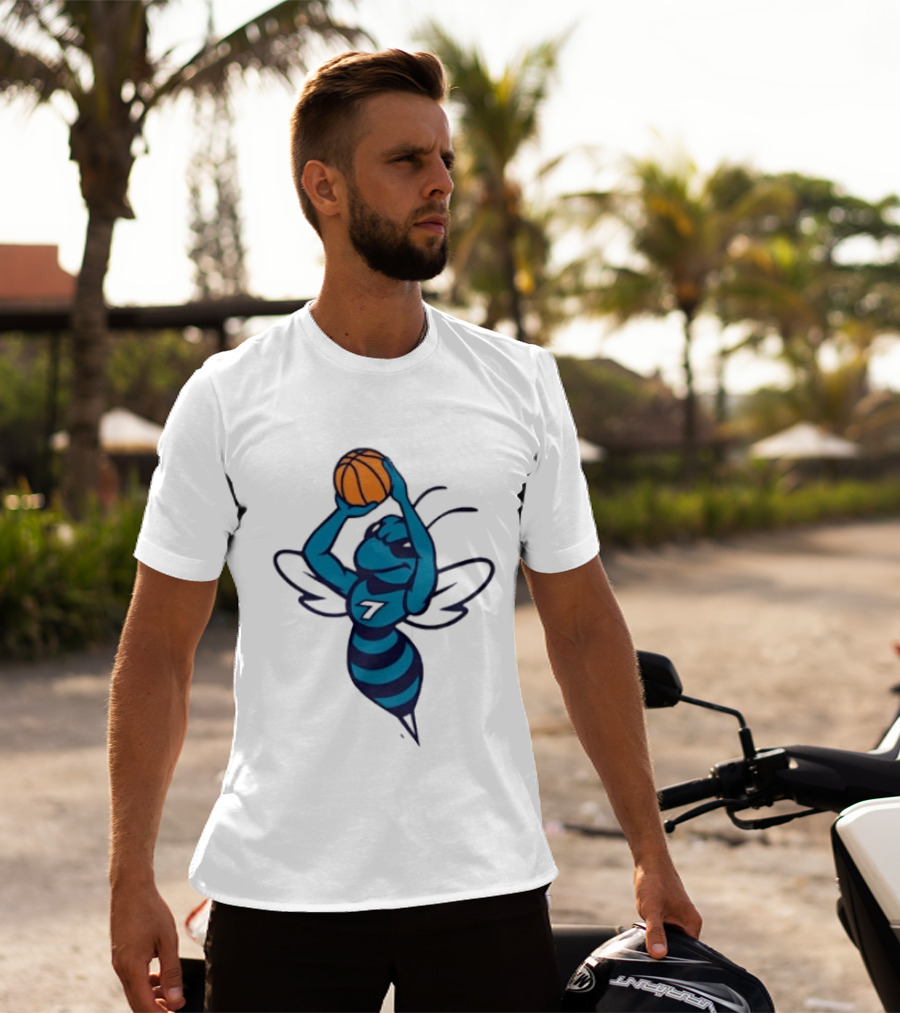 Original Charlotte Hornets Basketball Hornet Shooter T-Shirt