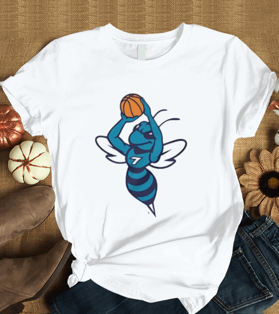 Original Charlotte Hornets Basketball Hornet Shooter T-Shirt