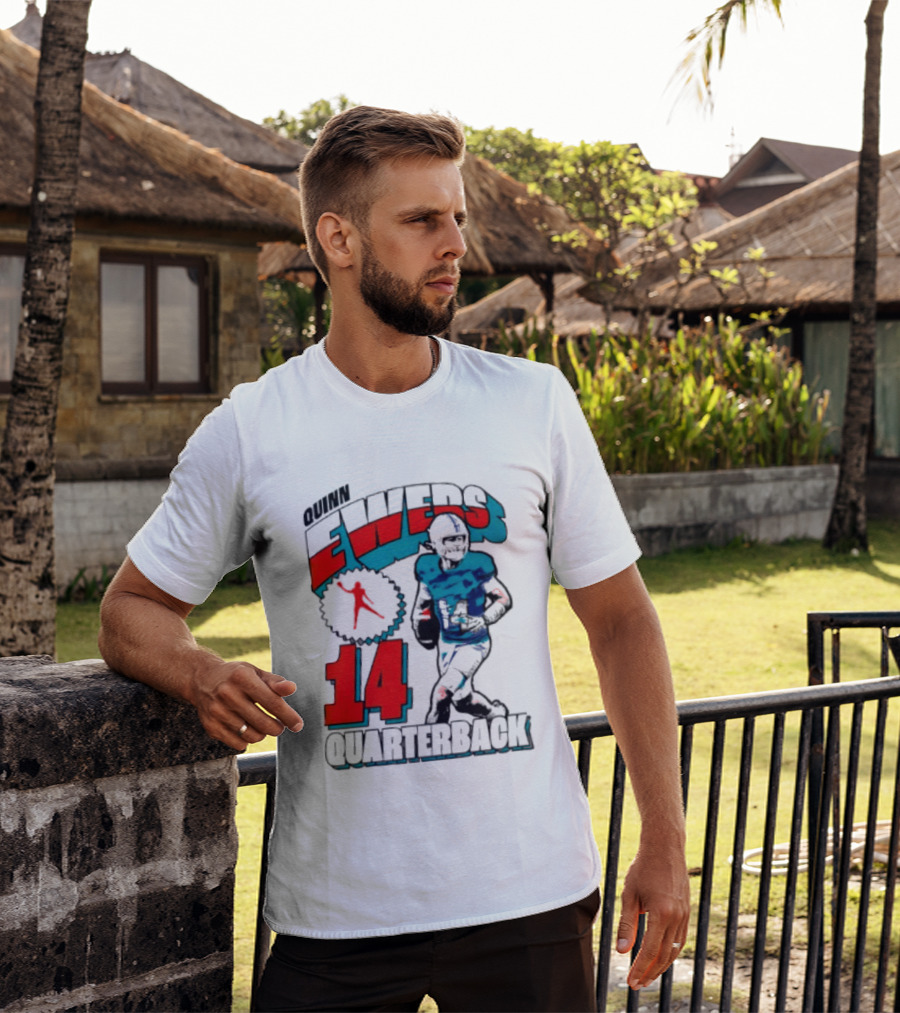 Quinn Ewers Miami Dolphins 14 Football Quarterback T-Shirt