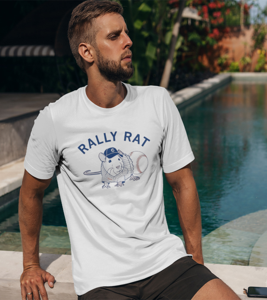 Rally Rat Chicago Cubs Baseball MLB 2026 Meme Cap Ball T-Shirt