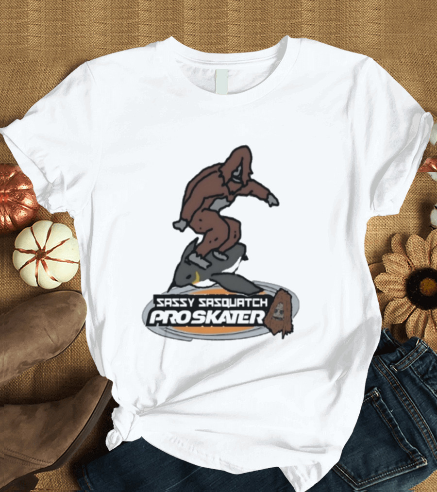 Sassy Sasquatch Pro Skater Meme T-Shirt