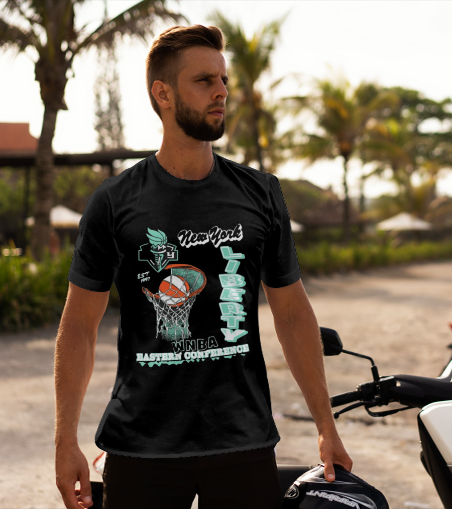 New York Liberty WNBA Eastern Conference 47Brand Store 47 Foundation T-Shirt