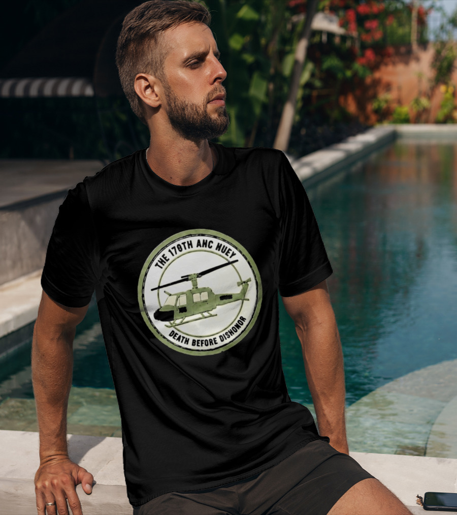 The 178th AHC Huey Death Before Dishonor Helicopter T-Shirt