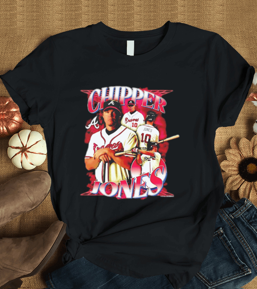 Chipper Jones Atlanta Braves Number 10 MLB Legend T-Shirt