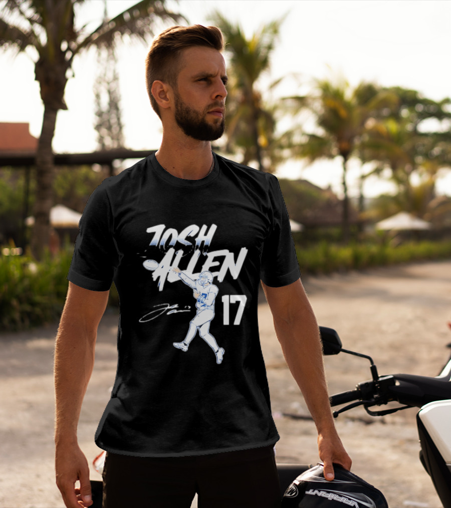 Josh Allen 17 Buffalo Bills Throwing T-Shirt