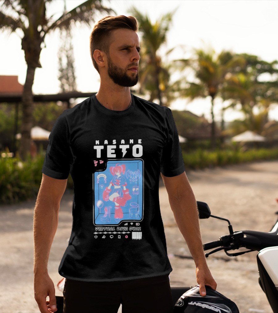 Kasane Teto Virtual Diva 0401 Vocaloid Anime Accessories And Outfit Collection T-Shirt