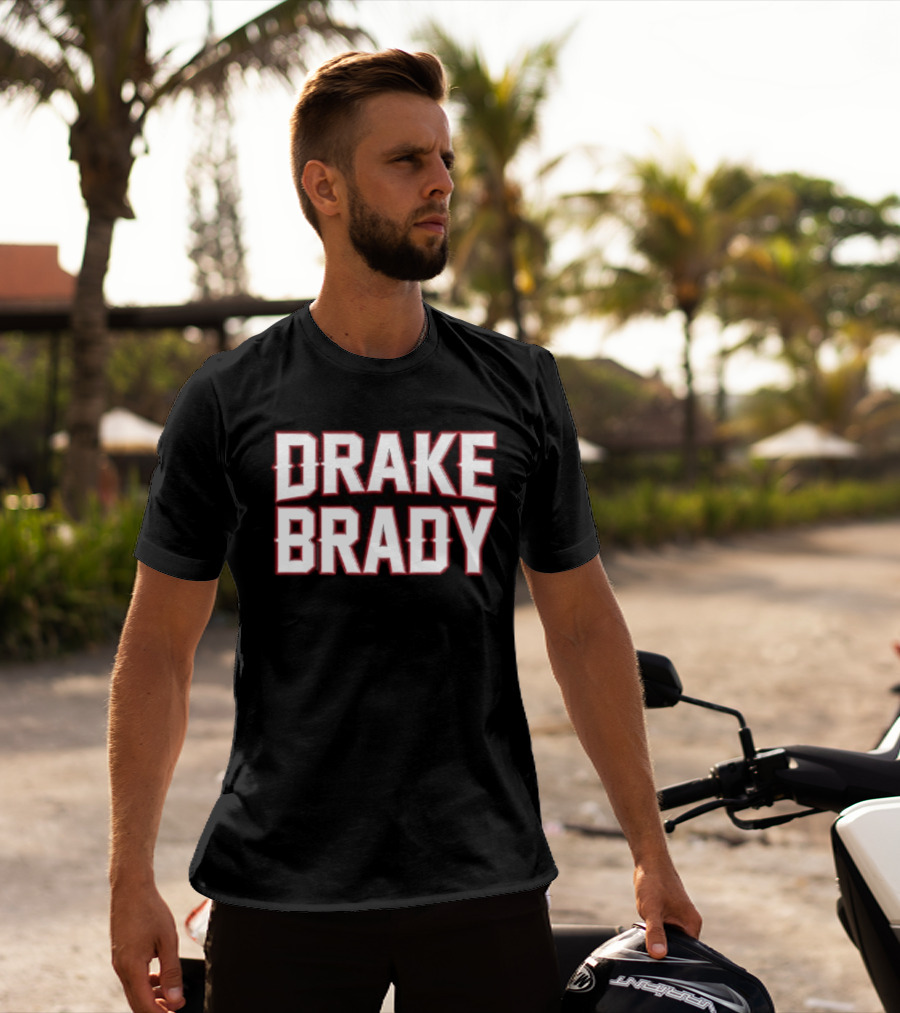 Drake Brady Bold Lettering Sports Fusion T-Shirt