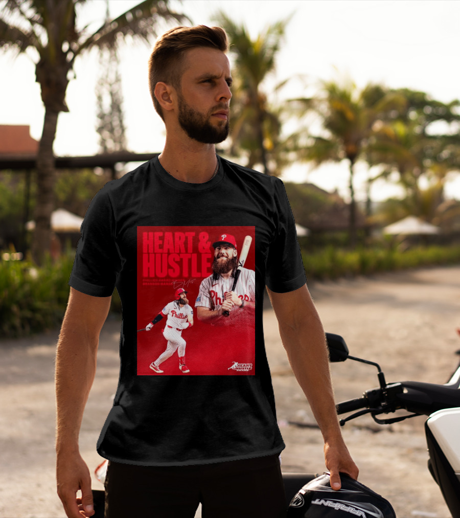 Philadelphia Phillies Heart & Hustle Award Winner Brandon Marsh T-Shirt