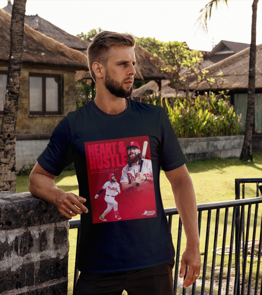 Philadelphia Phillies Heart & Hustle Award Winner Brandon Marsh T-Shirt