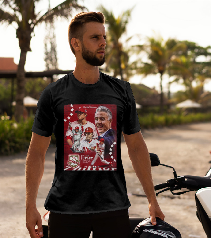 Phillies Nation Chase Utley 2026 Wall Of Fame Inductee Phillies T-Shirt
