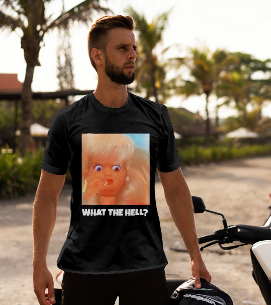 What The Hell Doll Meme Reaction Funny Expression T-Shirt