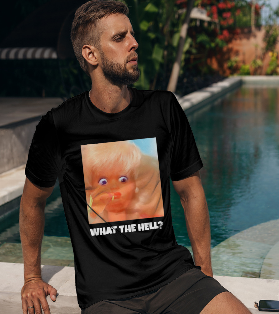 What The Hell Doll Meme Reaction Funny Expression T-Shirt