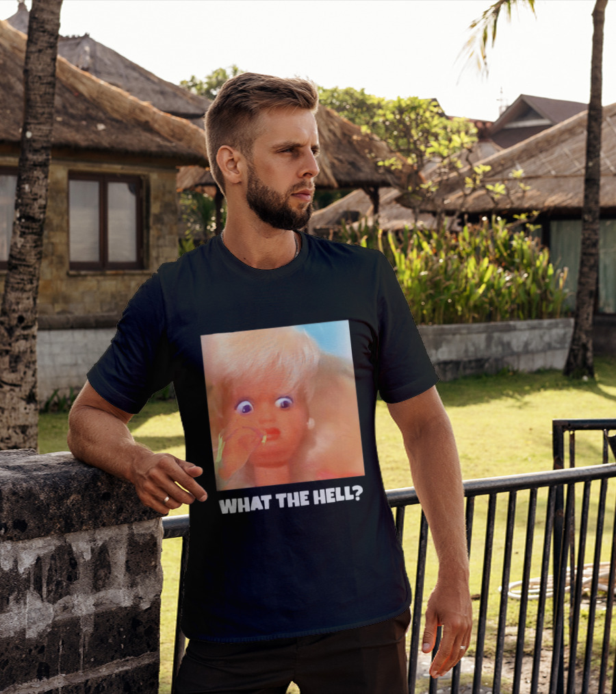 What The Hell Doll Meme Reaction Funny Expression T-Shirt