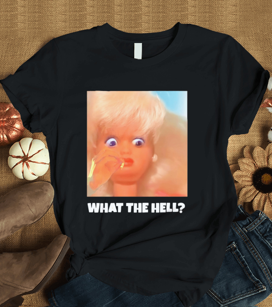 What The Hell Doll Meme Reaction Funny Expression T-Shirt