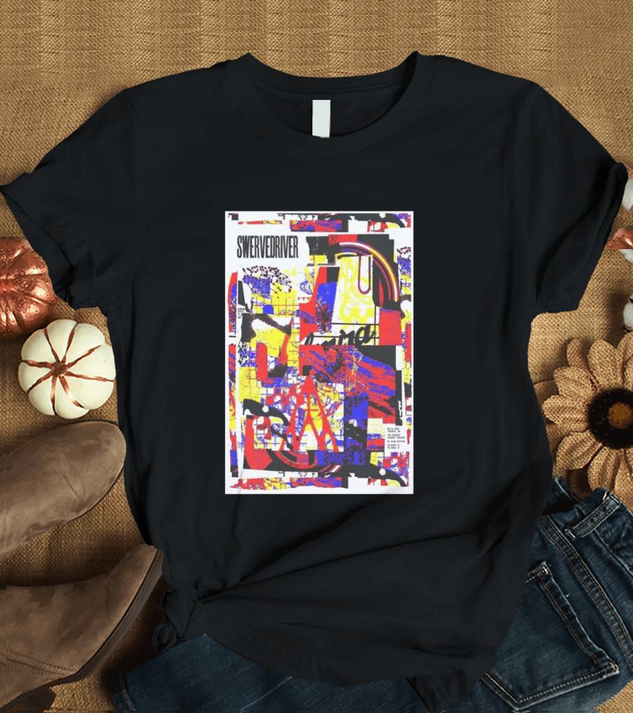 Swervedriver Phoenix Concert Theatre Toronto ON Aug 21 2026 Vibrant Abstract Collage T-Shirt