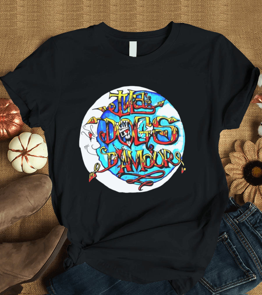 The Dogs D'Amour Iconic Band Logo Vibrant Skull T-Shirt