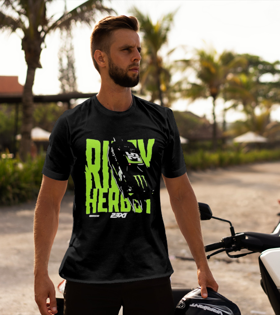 Riley Herbst 2023 23XI NASCAR Monster Energy Racing 98 T-Shirt