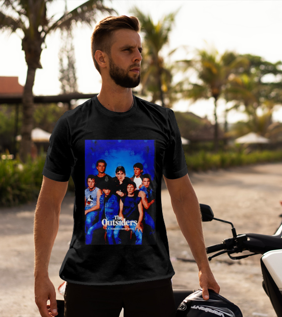 The Outsiders S E Hinton's Classic Novel Cover Group T-Shirt