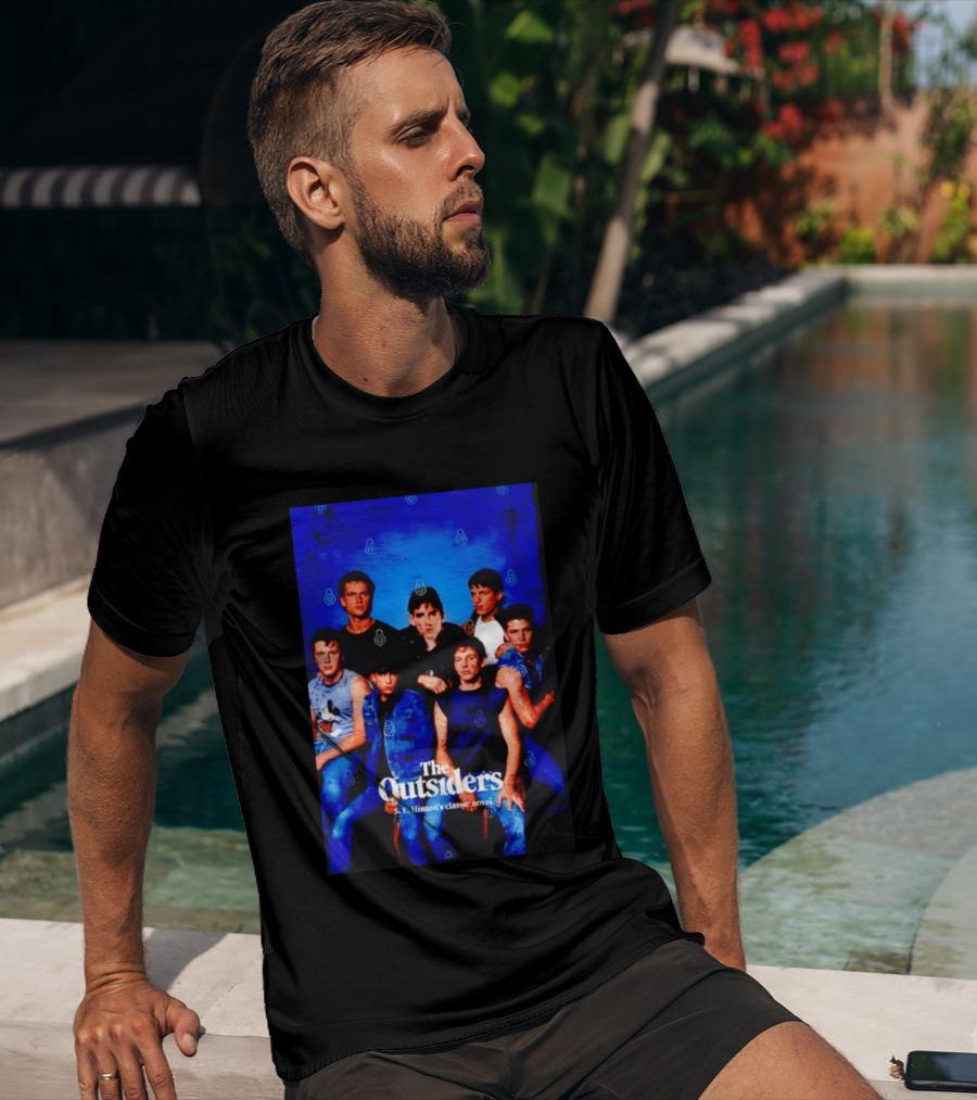 The Outsiders S E Hinton's Classic Novel Cover Group T-Shirt