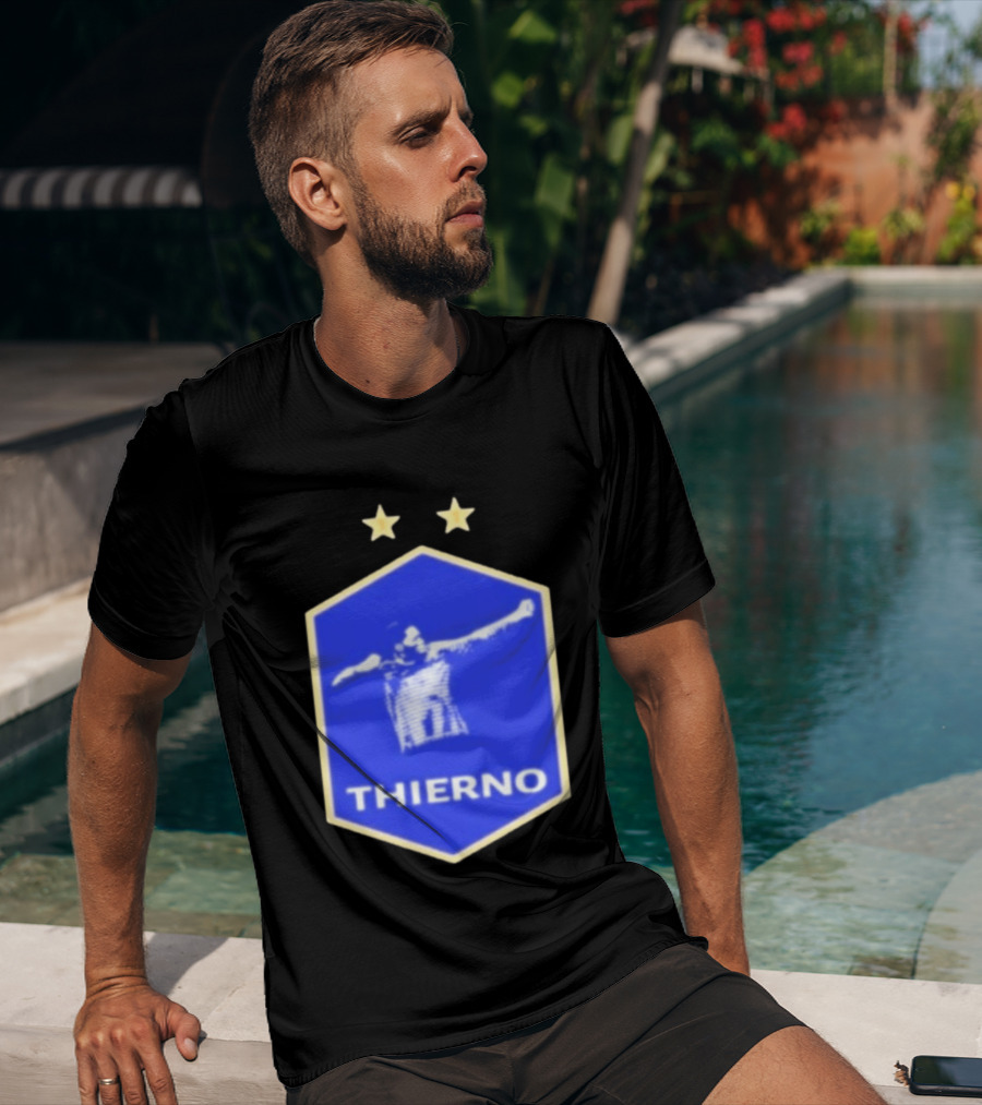 Thierno Barry Everton FC Two Stars Blue Crest T-Shirt