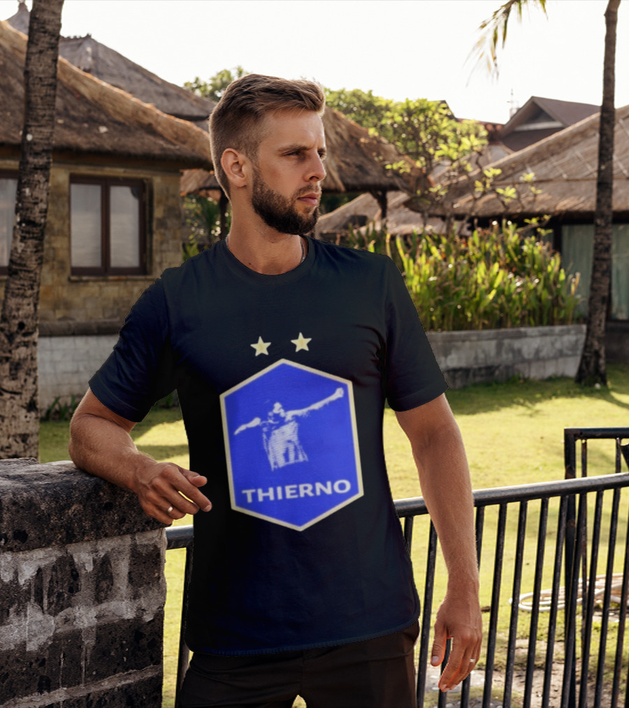 Thierno Barry Everton FC Two Stars Blue Crest T-Shirt