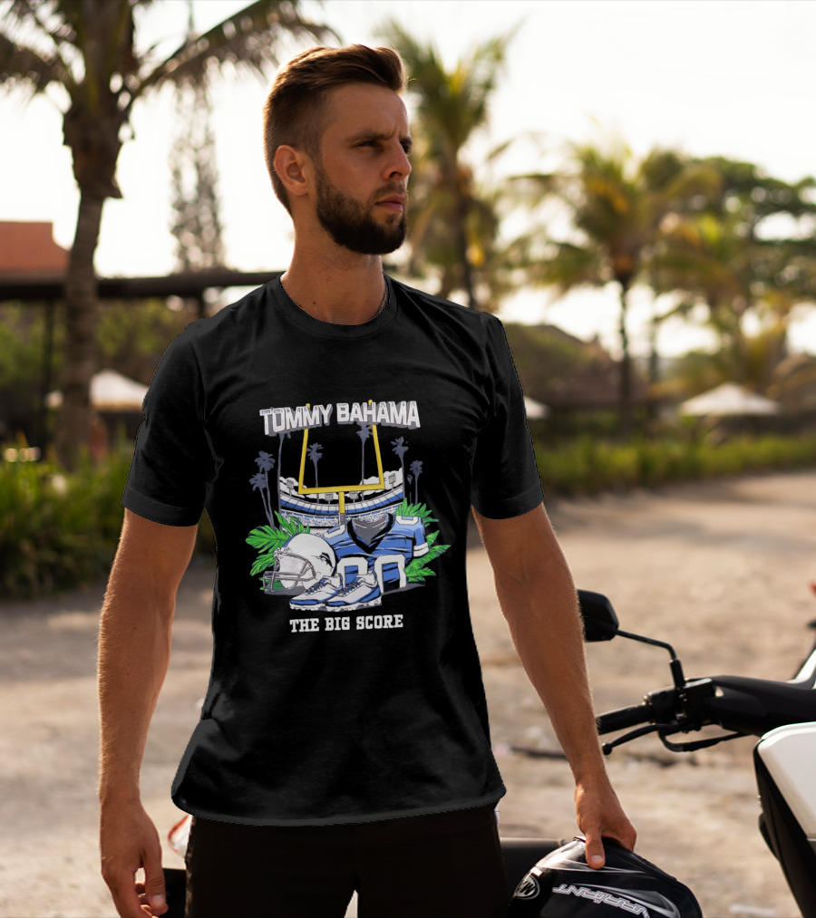 Tommy Bahama The Big Score Football Stadium Jersey And Gear T-Shirt