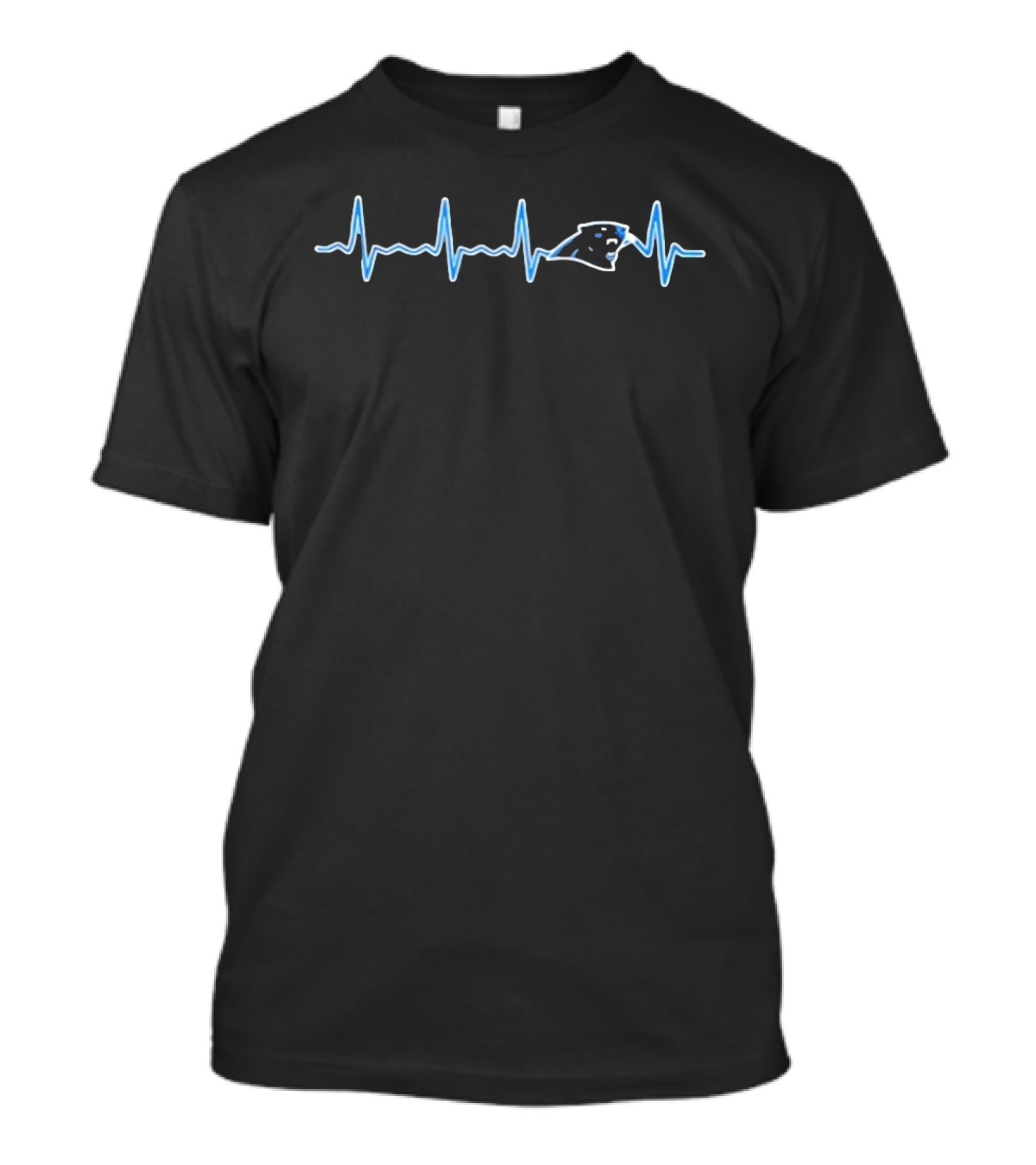 Heartbeat Love Carolina Panthers Football T-Shirt