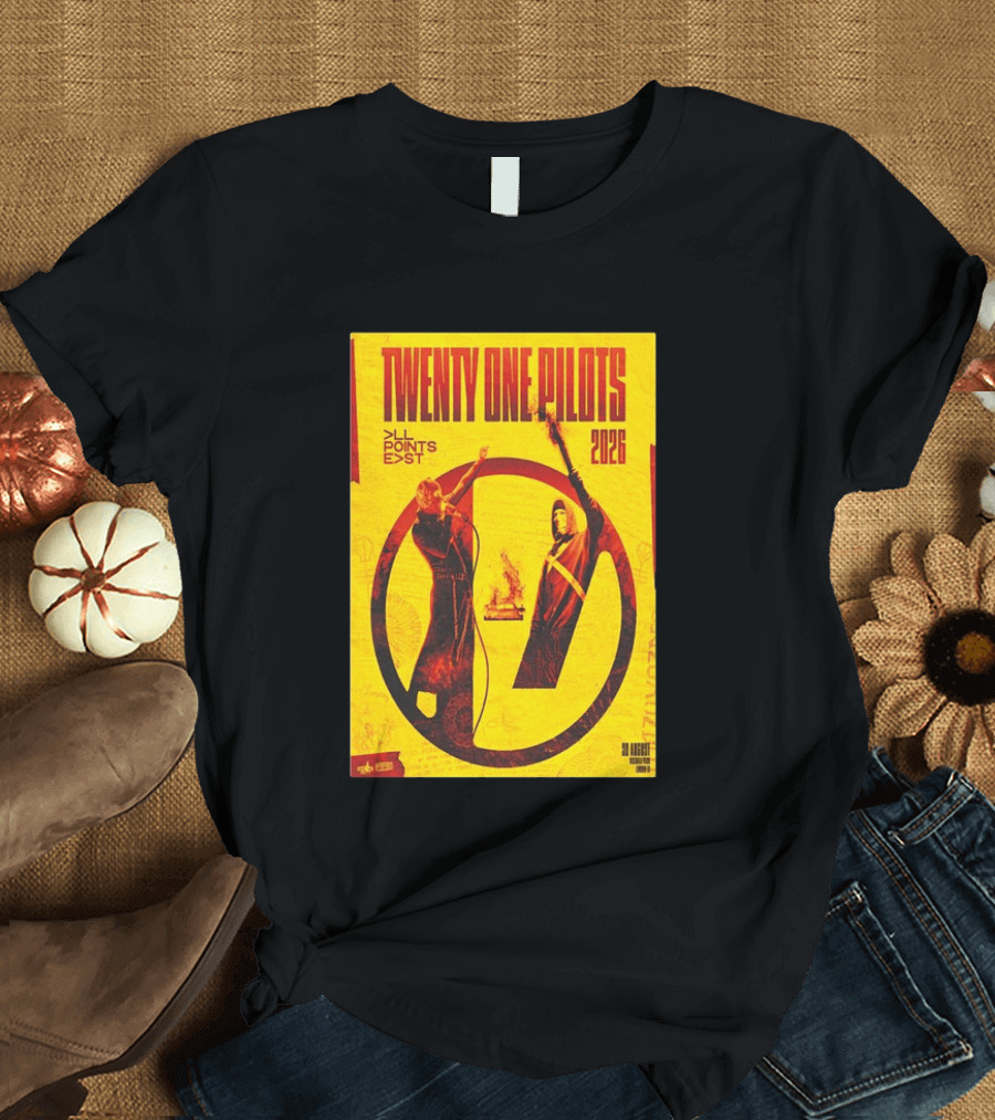 Twenty One Pilots All Points East 2026 Victoria Park London August 30 Tour T-Shirt
