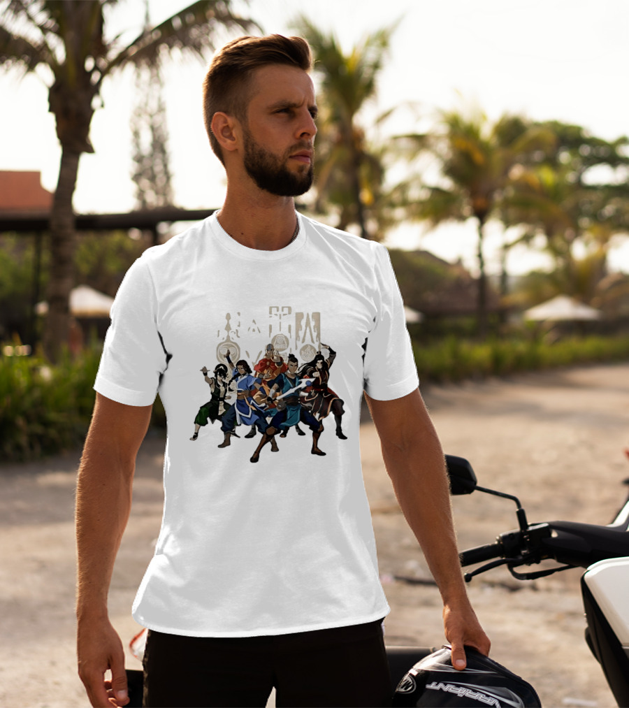 Avatar The Last Airbender Aang Katara Toph Sokka Zuko Elemental T-Shirt