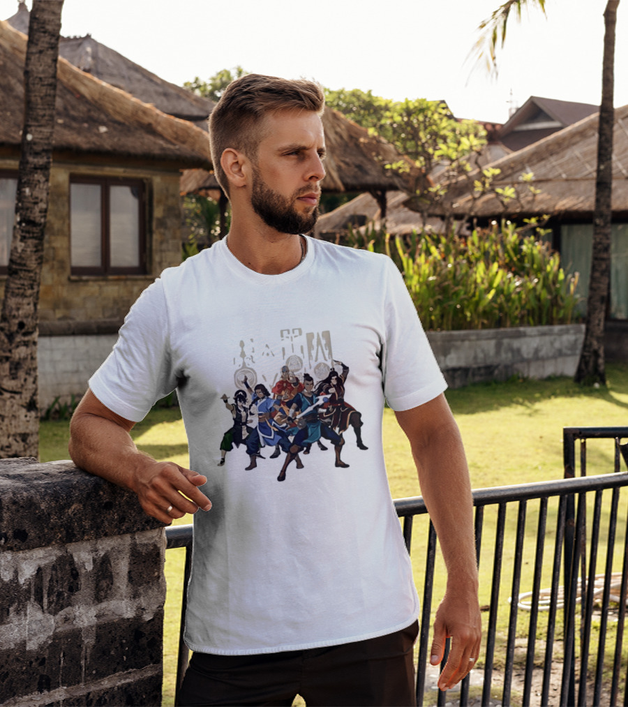 Avatar The Last Airbender Aang Katara Toph Sokka Zuko Elemental T-Shirt