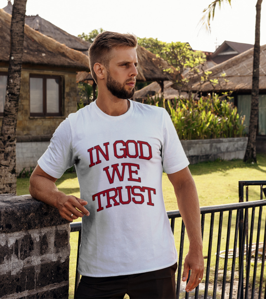 In God We Trust Bold Red T-Shirt