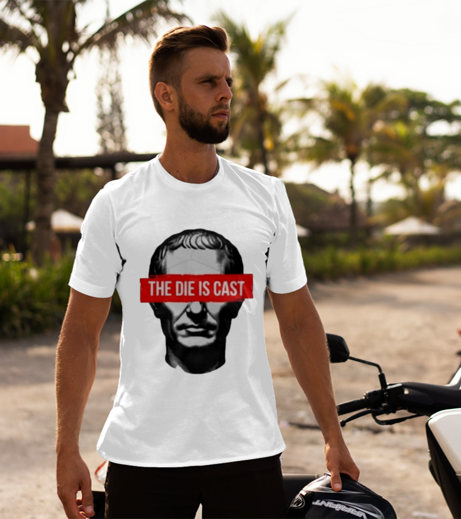 Julius Caesar The Die Is Cast Roman Historical Bust T-Shirt