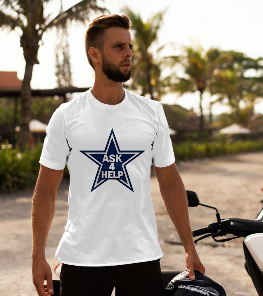 Dallas Cowboys Classic Ask 4 Help Star T-Shirt