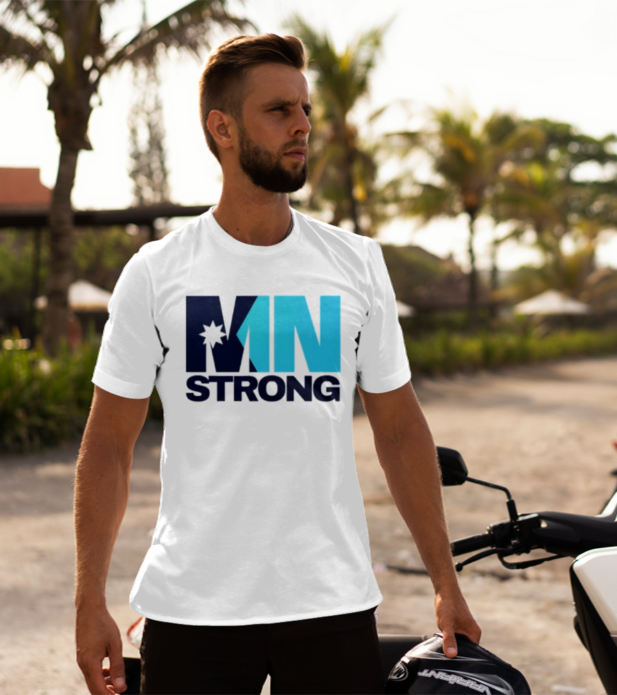 MN Strong Minneapolis Minnesota Kiss Cut Star T-Shirt