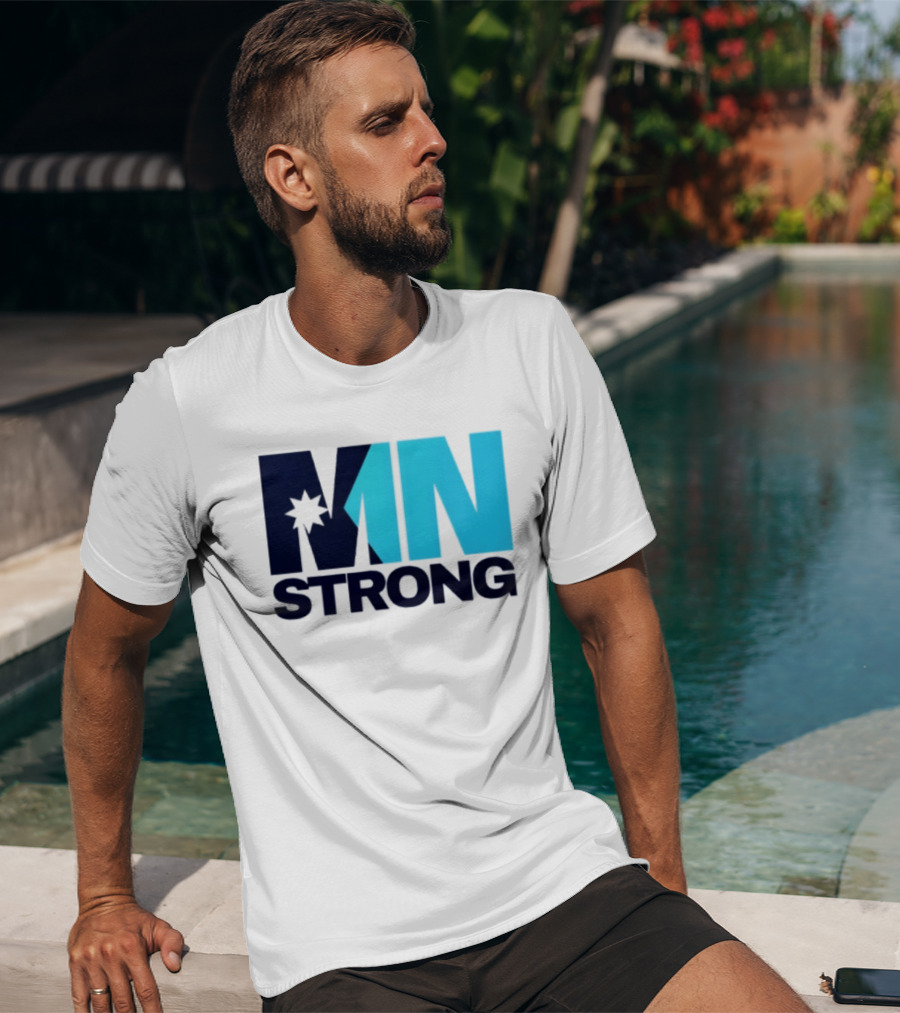 MN Strong Minneapolis Minnesota Kiss Cut Star T-Shirt