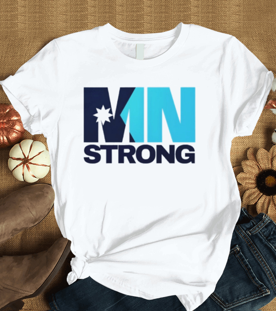 MN Strong Minneapolis Minnesota Kiss Cut Star T-Shirt