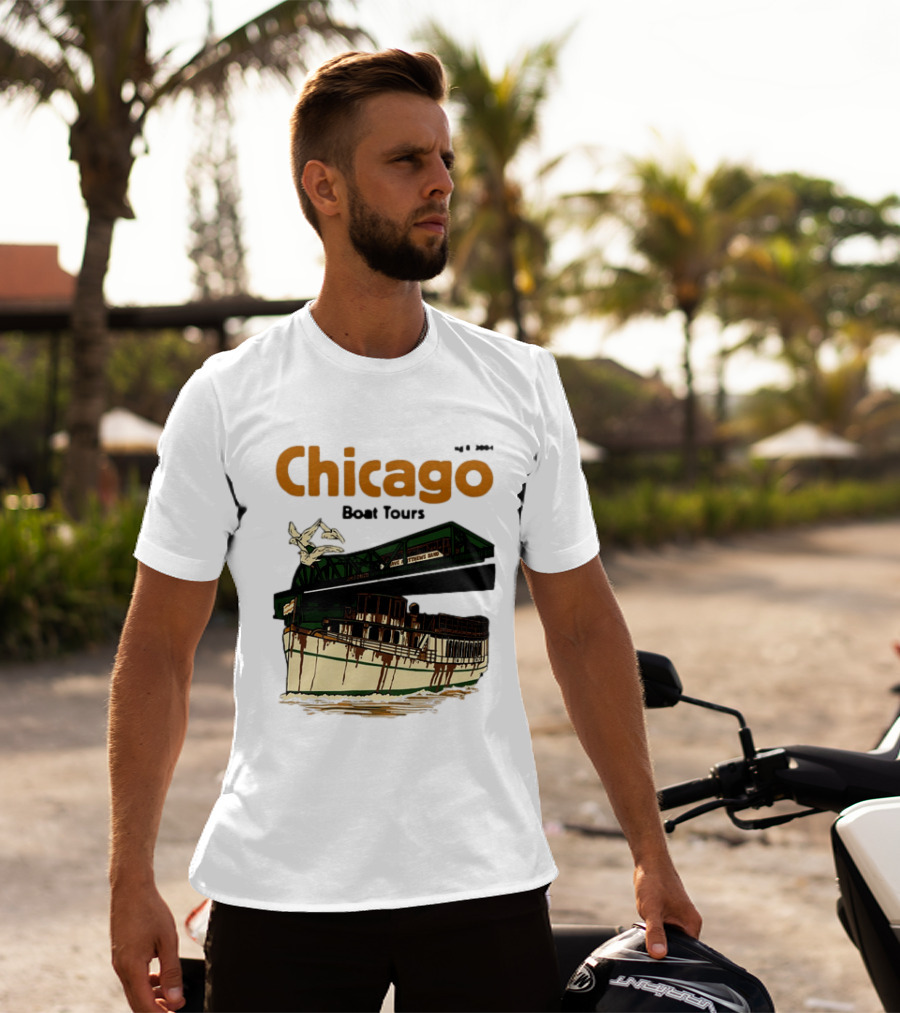 Dave Matthews Band Chicago Boat Tours August 8 2004 Vintage Concert T-Shirt